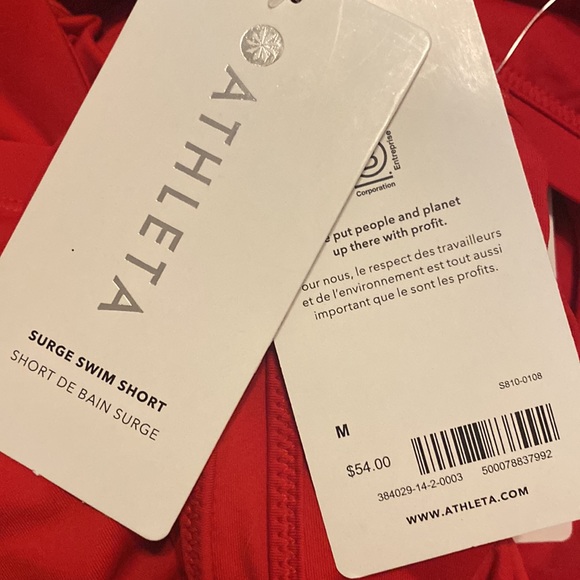 ❤️ Athleta Surge Short // Matador Red #384029 - Picture 6 of 7